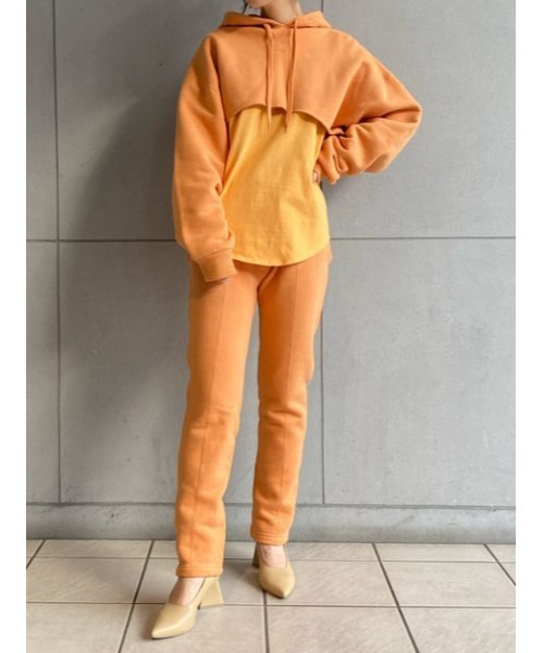 THROW by SLY(スローバイスライ)の「THROW SW TROUSER スウェット パンツ(スウェットパンツ・レディース・オレンジ/ブラウン・0/1)」の19枚目の写真