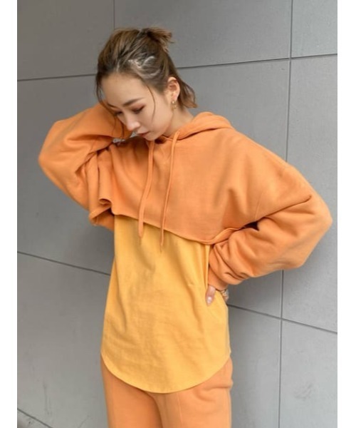 THROW by SLY(スローバイスライ)の「THROW SW TROUSER スウェット パンツ(スウェットパンツ・レディース・オレンジ/ブラウン・0/1)」の21枚目の写真