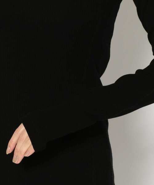 ADDICT NOIR（アディクトノアー）の「ADDICT NOIR/アディクト ノアー/ロングスリーブ カットソー（Tシャツ/カットソー・レディース・ホワイト/ブラック・FREE）」の6枚目の写真