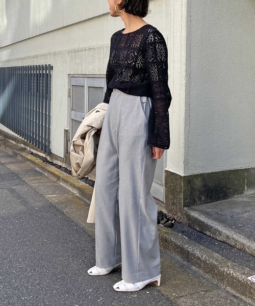 Omekashi(オメカシ)の「パッチワークレースブラウス(シャツ/ブラウス・レディース・ブラック/オフホワイト・FREE)」の19枚目の写真