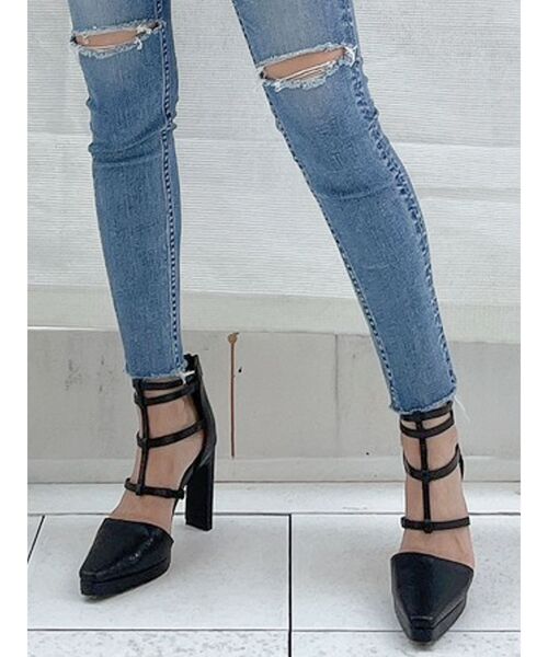 GYDA（ジェイダ）の「グラディエーターパイソンミュール（パンプス・レディース・ブラック/その他1・SMALL/MEDIUM/LARGE）」の5枚目の写真