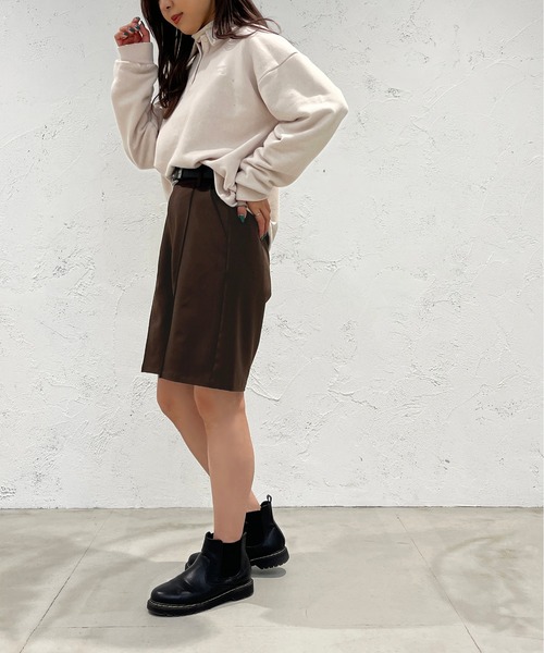 apres jour mignon(アプレジュールミニョン)の「センターシームハーフパンツ【ZOZOTOWN限定アイテム】(その他パンツ・レディース・ブラック/ダークブラウン/ベージュ・X-LARGE/フリー)」の17枚目の写真