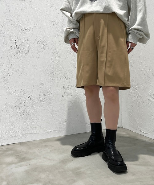 apres jour mignon(アプレジュールミニョン)の「センターシームハーフパンツ【ZOZOTOWN限定アイテム】(その他パンツ・レディース・ブラック/ダークブラウン/ベージュ・X-LARGE/フリー)」の21枚目の写真