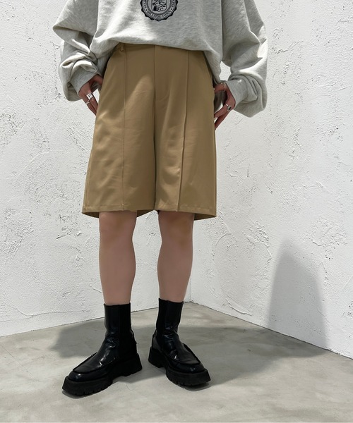 apres jour mignon(アプレジュールミニョン)の「センターシームハーフパンツ【ZOZOTOWN限定アイテム】(その他パンツ・レディース・ブラック/ダークブラウン/ベージュ・X-LARGE/フリー)」の22枚目の写真