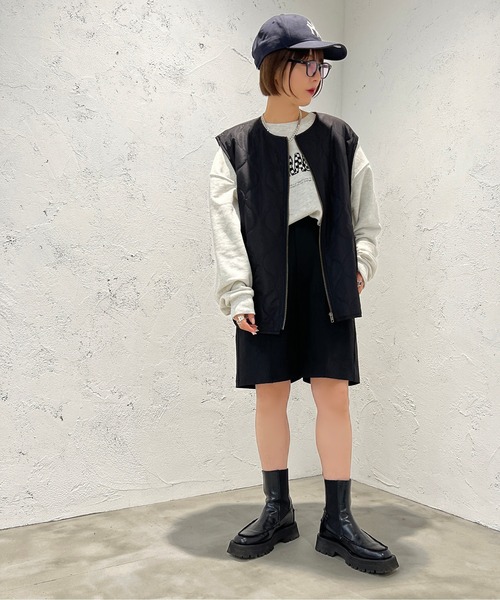 apres jour mignon(アプレジュールミニョン)の「センターシームハーフパンツ【ZOZOTOWN限定アイテム】(その他パンツ・レディース・ブラック/ダークブラウン/ベージュ・X-LARGE/フリー)」の8枚目の写真