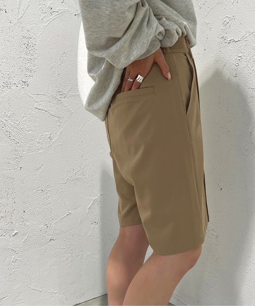 apres jour mignon(アプレジュールミニョン)の「センターシームハーフパンツ【ZOZOTOWN限定アイテム】(その他パンツ・レディース・ブラック/ダークブラウン/ベージュ・X-LARGE/フリー)」の19枚目の写真