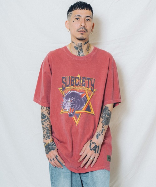 Subciety(サブサエティ)の「BLACK PANTHER TEE(Tシャツ/カットソー・メンズ・バーガンディー/ブラック/ホワイト・LARGE/X-LARGE/MEDIUM/SMALL)」の3枚目の写真