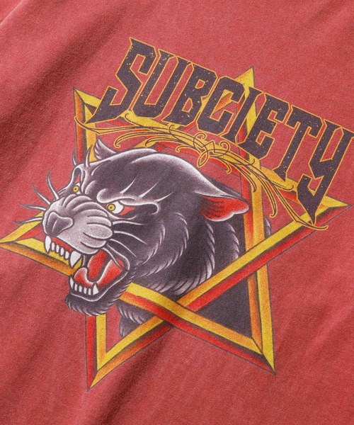 Subciety(サブサエティ)の「BLACK PANTHER TEE(Tシャツ/カットソー・メンズ・バーガンディー/ブラック/ホワイト・LARGE/X-LARGE/MEDIUM/SMALL)」の7枚目の写真