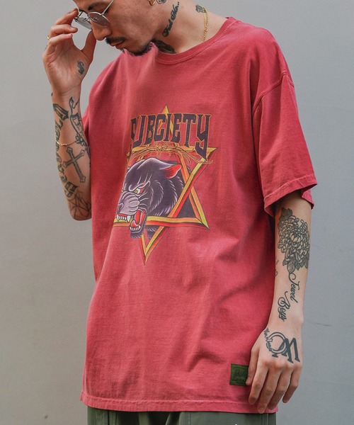 Subciety(サブサエティ)の「BLACK PANTHER TEE(Tシャツ/カットソー・メンズ・バーガンディー/ブラック/ホワイト・LARGE/X-LARGE/MEDIUM/SMALL)」の10枚目の写真