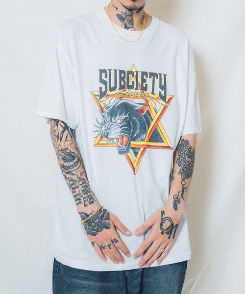 Subciety(サブサエティ)の「BLACK PANTHER TEE(Tシャツ/カットソー・メンズ・バーガンディー/ブラック/ホワイト・LARGE/X-LARGE/MEDIUM/SMALL)」の21枚目の写真