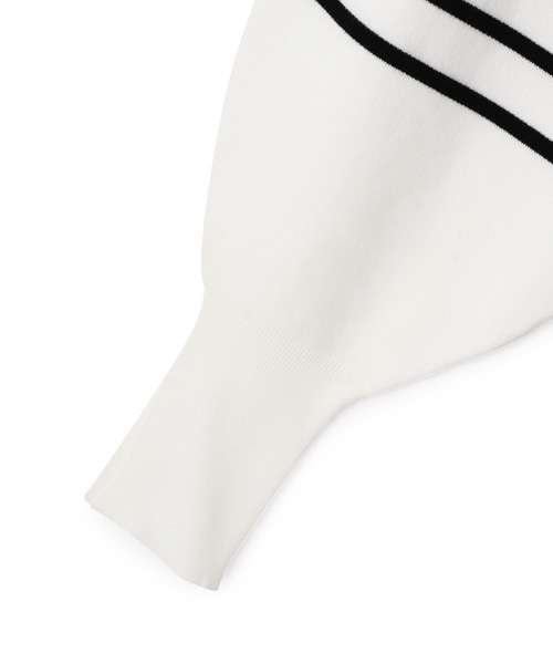 ADAM ET ROPE'(アダムエロペ)の「オーガニックコットン接結チュニック(ニット/セーター・レディース・ブラック/ホワイト系その他・FREE)」の11枚目の写真