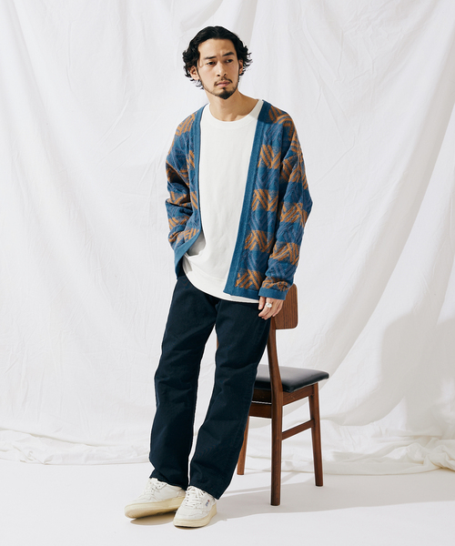 JOURNAL STANDARD（ジャーナルスタンダード）の「※【GEOM PATTERN / ジオメパターン】ジャガード カーディガン（カーディガン/ボレロ・メンズ・ブラック/ネイビー/レッド/イエロー/グリーン/ブルー系その他・SMALL/MEDIUM/LARGE）」の18枚目の写真