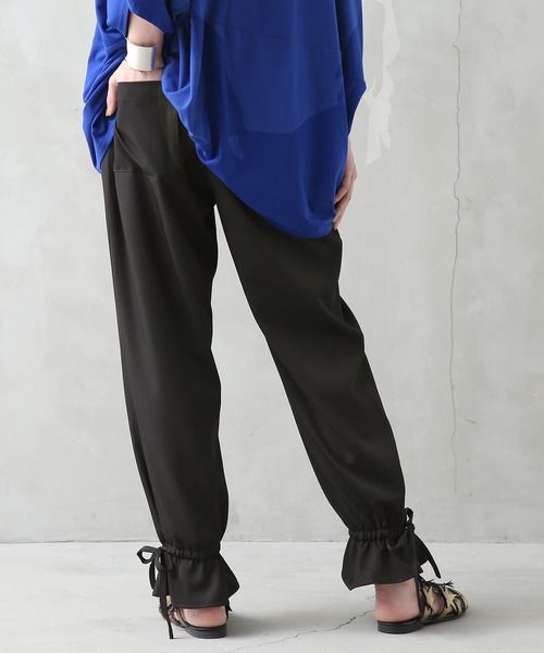 osharewalker（オシャレウォーカー）の「【廃盤】『裾リボンセンタープレスパンツ』（その他パンツ・レディース・ブラック/ラベンダー/グリーン・2/1）」の15枚目の写真