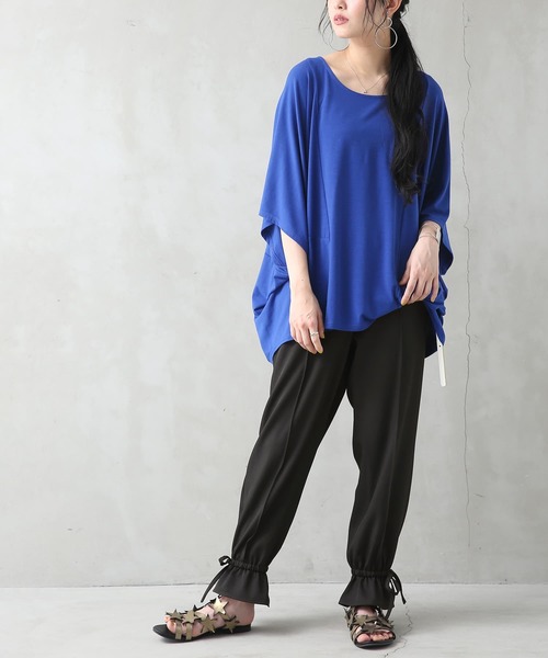 osharewalker（オシャレウォーカー）の「【廃盤】『裾リボンセンタープレスパンツ』（その他パンツ・レディース・ブラック/ラベンダー/グリーン・2/1）」の16枚目の写真