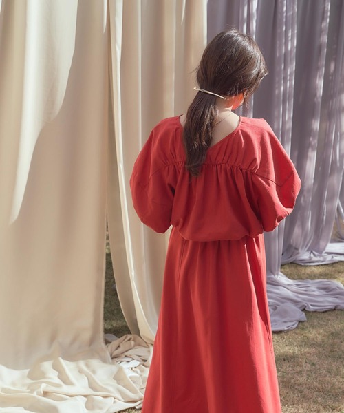 titivate（ティティベイト）の「リネン混ウエストギャザースカート（スカート・レディース・ブラック/レッド/ナチュラル/ブルー/グリーン・S/M/L）」の22枚目の写真