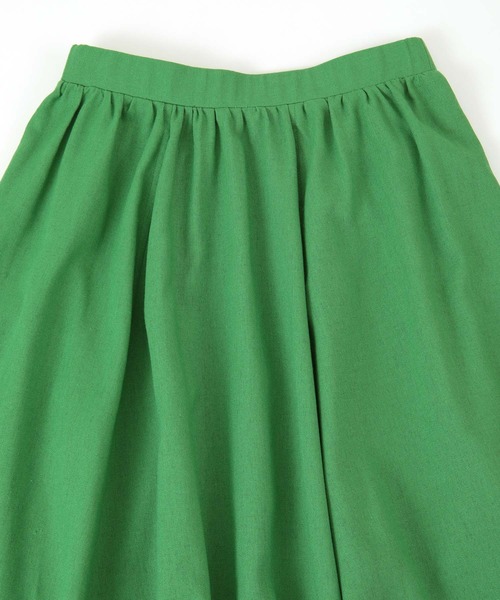 titivate（ティティベイト）の「リネン混ウエストギャザースカート（スカート・レディース・ブラック/レッド/ナチュラル/ブルー/グリーン・S/M/L）」の7枚目の写真