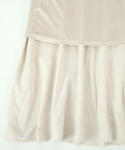 titivate（ティティベイト）の「リネン混ウエストギャザースカート（スカート・レディース・ブラック/レッド/ナチュラル/ブルー/グリーン・S/M/L）」の13枚目の写真