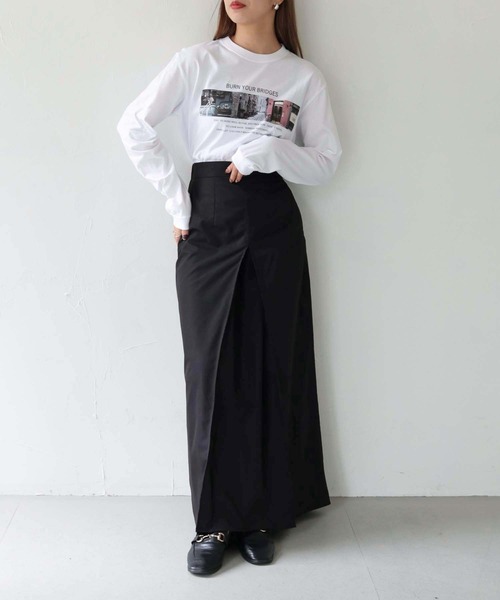 HER CLOSET（ハークローゼット）の「【累計1万枚販売突破！】WEB限定フォトプリントロゴロンT（Tシャツ/カットソー・レディース・ホワイト系その他/ホワイト系その他2・S/M）」の15枚目の写真