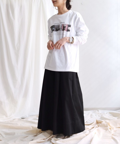 HER CLOSET（ハークローゼット）の「【累計1万枚販売突破！】WEB限定フォトプリントロゴロンT（Tシャツ/カットソー・レディース・ホワイト系その他/ホワイト系その他2・S/M）」の8枚目の写真