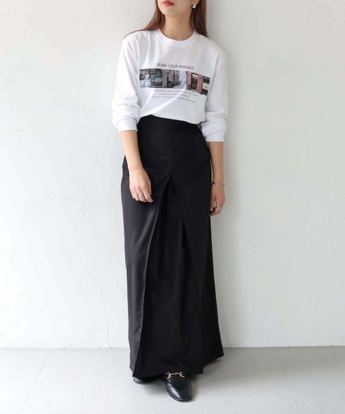 HER CLOSET（ハークローゼット）の「【累計1万枚販売突破！】WEB限定フォトプリントロゴロンT（Tシャツ/カットソー・レディース・ホワイト系その他/ホワイト系その他2・S/M）」の21枚目の写真