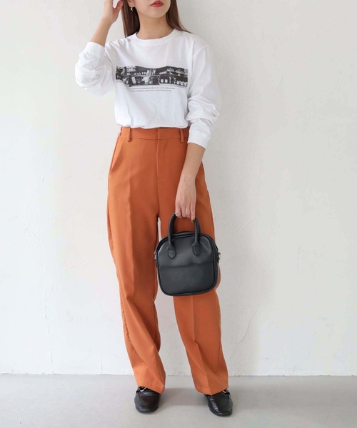 HER CLOSET（ハークローゼット）の「【累計1万枚販売突破！】WEB限定フォトプリントロゴロンT（Tシャツ/カットソー・レディース・ホワイト系その他/ホワイト系その他2・S/M）」の16枚目の写真