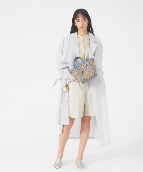 LOWELL things(ロウェル シングス)の「●【WEB限定】ファブリックジャガードミニトートBAG(ショルダーバッグ・レディース・ダークベージュ/ブラック/ベージュ・フリー)」の9枚目の写真