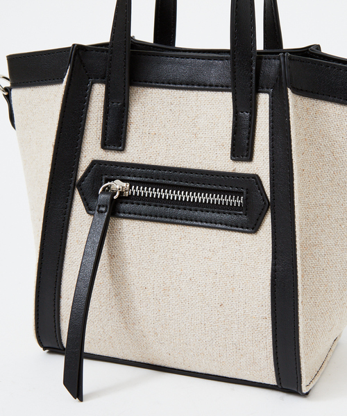 LOWELL things(ロウェル シングス)の「●【WEB限定】ファブリックジャガードミニトートBAG(ショルダーバッグ・レディース・ダークベージュ/ブラック/ベージュ・フリー)」の14枚目の写真
