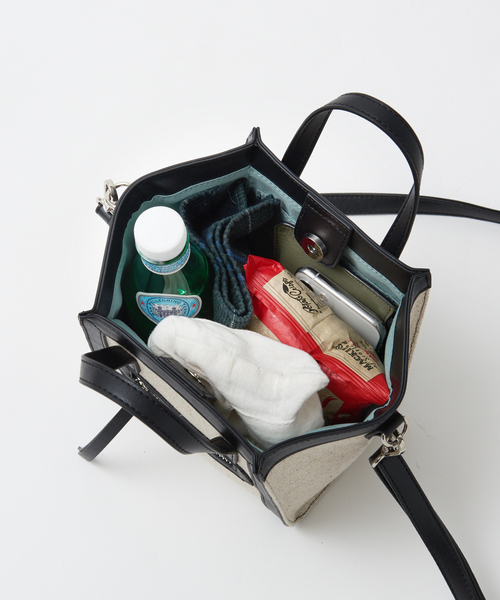 LOWELL things(ロウェル シングス)の「●【WEB限定】ファブリックジャガードミニトートBAG(ショルダーバッグ・レディース・ダークベージュ/ブラック/ベージュ・フリー)」の21枚目の写真