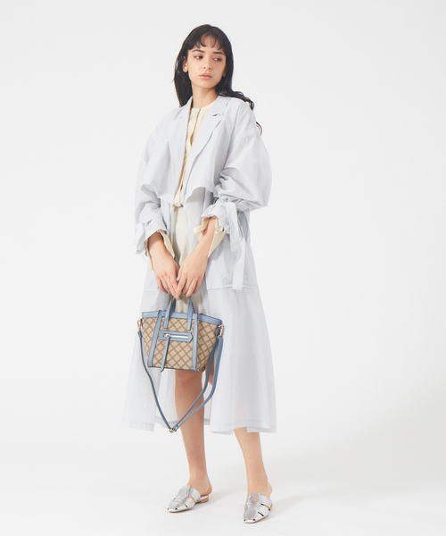 LOWELL things(ロウェル シングス)の「●【WEB限定】ファブリックジャガードミニトートBAG(ショルダーバッグ・レディース・ダークベージュ/ブラック/ベージュ・フリー)」の7枚目の写真