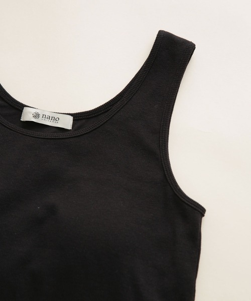 NANO universe（ナノユニバース）の「カップ付きタンクトップ（タンクトップ・レディース・ブラック/オフホワイト/カーキ・38/36）」の11枚目の写真