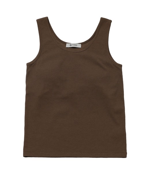 NANO universe（ナノユニバース）の「カップ付きタンクトップ（タンクトップ・レディース・ブラック/オフホワイト/カーキ・38/36）」の5枚目の写真