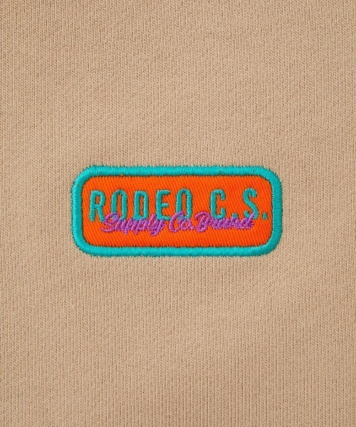RODEO CROWNS WIDE BOWL（ロデオクラウンズワイドボウル）の「キッズオーバルロゴパーカー（パーカー・キッズ・ネイビー/ライトベージュ・110/120/130/140）」の7枚目の写真