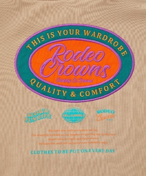 RODEO CROWNS WIDE BOWL（ロデオクラウンズワイドボウル）の「キッズオーバルロゴパーカー（パーカー・キッズ・ネイビー/ライトベージュ・110/120/130/140）」の11枚目の写真