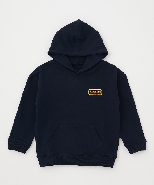 RODEO CROWNS WIDE BOWL（ロデオクラウンズワイドボウル）の「キッズオーバルロゴパーカー（パーカー・キッズ・ネイビー/ライトベージュ・110/120/130/140）」の12枚目の写真