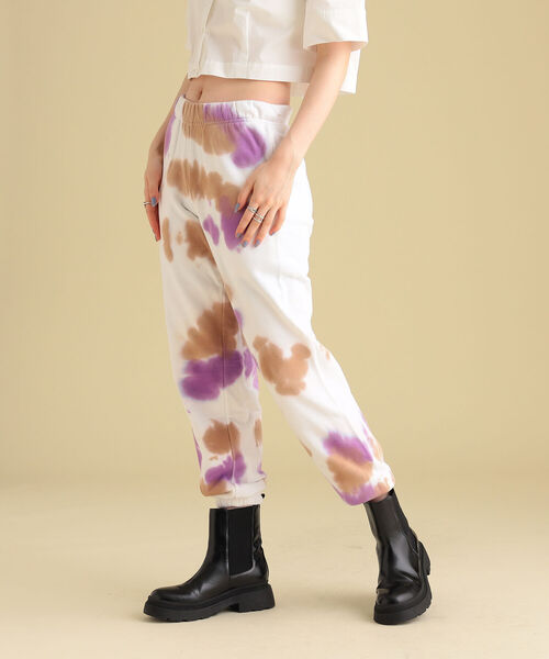 Ray BEAMS(レイビームス)の「Available Today × Ray BEAMS / TieDye2 スウェット パンツ(スウェットパンツ・レディース・パープル/グレー・ONE SIZE)」の10枚目の写真