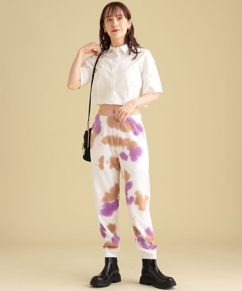 Ray BEAMS(レイビームス)の「Available Today × Ray BEAMS / TieDye2 スウェット パンツ(スウェットパンツ・レディース・パープル/グレー・ONE SIZE)」の11枚目の写真