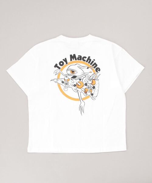 TOY　MACHINE（トイ　マシーン）の「TOY MACHINE/トイマシーン キッズ Tシャツ 22S920-42（Tシャツ/カットソー・キッズ・ホワイト/ブラック/グリーン・140cm/150cm/160cm/130cm）」の2枚目の写真