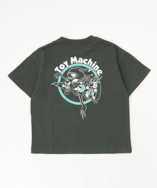 TOY　MACHINE（トイ　マシーン）の「TOY MACHINE/トイマシーン キッズ Tシャツ 22S920-42（Tシャツ/カットソー・キッズ・ホワイト/ブラック/グリーン・140cm/150cm/160cm/130cm）」の3枚目の写真
