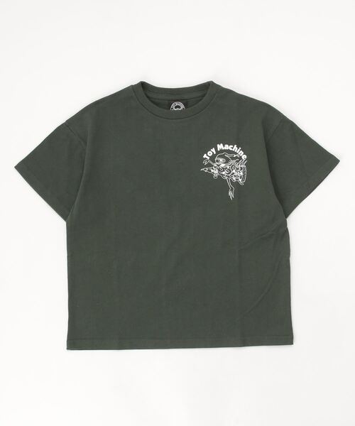 TOY　MACHINE（トイ　マシーン）の「TOY MACHINE/トイマシーン キッズ Tシャツ 22S920-42（Tシャツ/カットソー・キッズ・ホワイト/ブラック/グリーン・140cm/150cm/160cm/130cm）」の5枚目の写真