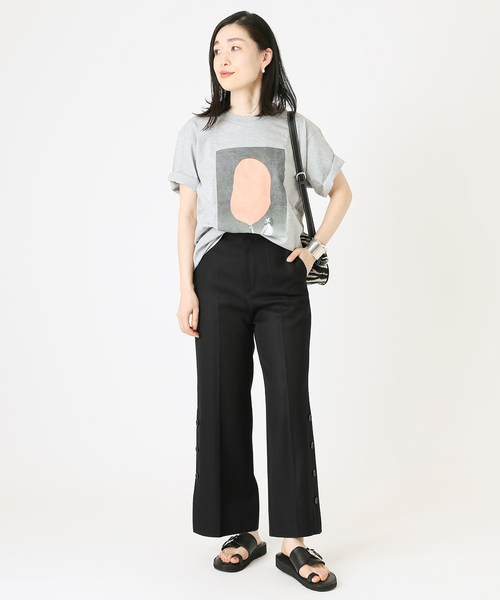 journal standard L'essage(ジャーナルスタンダードレサージュ)の「VIScottonツイルボタンパンツ(その他パンツ・レディース・ブラック/ホワイト系その他・38/36)」の21枚目の写真