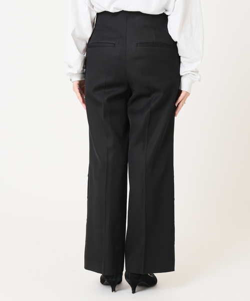 journal standard L'essage(ジャーナルスタンダードレサージュ)の「VIScottonツイルボタンパンツ(その他パンツ・レディース・ブラック/ホワイト系その他・38/36)」の6枚目の写真