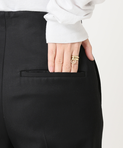 journal standard L'essage(ジャーナルスタンダードレサージュ)の「VIScottonツイルボタンパンツ(その他パンツ・レディース・ブラック/ホワイト系その他・38/36)」の8枚目の写真