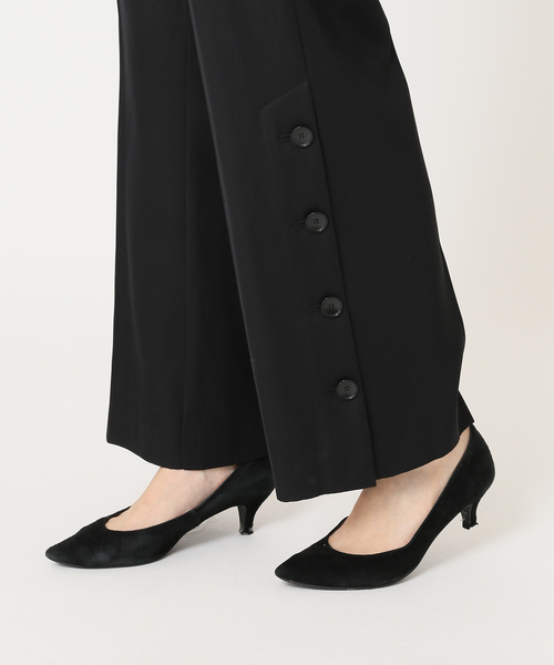 journal standard L'essage(ジャーナルスタンダードレサージュ)の「VIScottonツイルボタンパンツ(その他パンツ・レディース・ブラック/ホワイト系その他・38/36)」の12枚目の写真