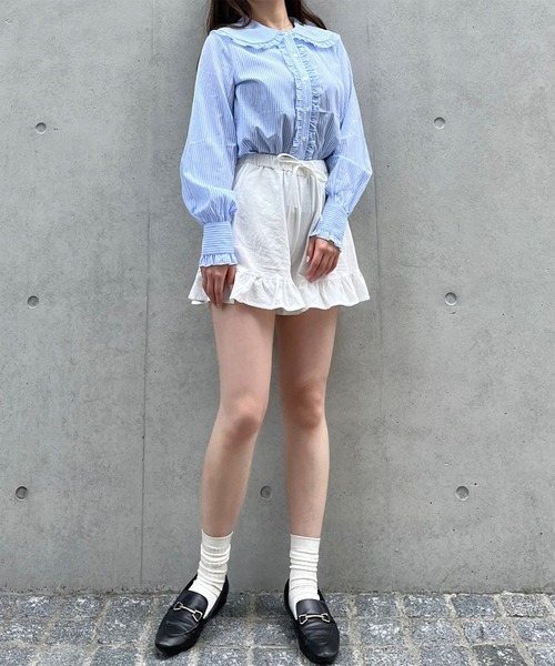 Crea titty&Co. PETIT(クレアティティーアンドコープチ)の「【Crea titty&Co.PETIT】Creaフリルショーパン(その他パンツ・レディース・ホワイト/ブラック・FREE)」の16枚目の写真