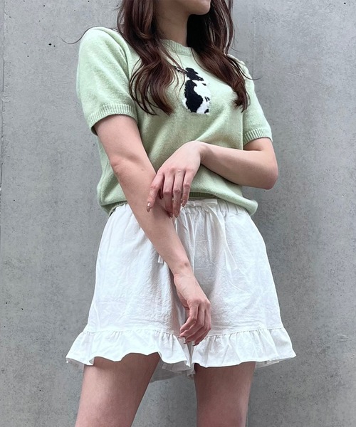 Crea titty&Co. PETIT(クレアティティーアンドコープチ)の「【Crea titty&Co.PETIT】Creaフリルショーパン(その他パンツ・レディース・ホワイト/ブラック・FREE)」の13枚目の写真