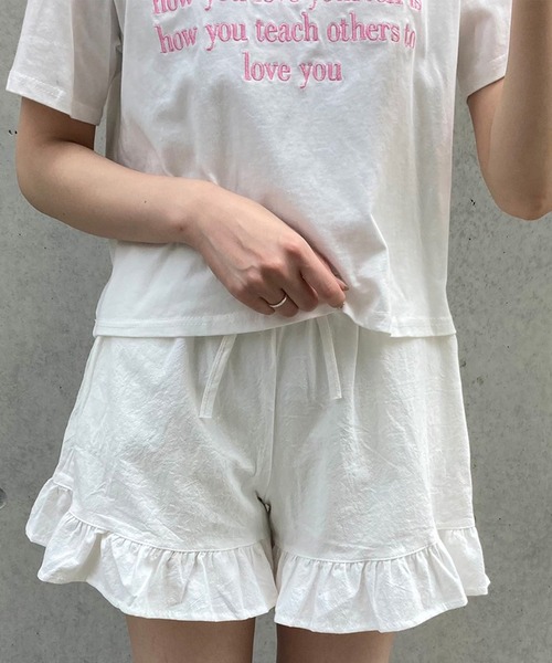 Crea titty&Co. PETIT(クレアティティーアンドコープチ)の「【Crea titty&Co.PETIT】Creaフリルショーパン(その他パンツ・レディース・ホワイト/ブラック・FREE)」の21枚目の写真