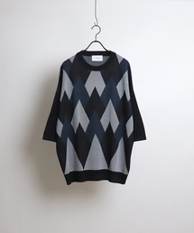 Confirm | Confirm / コンファーム ヴィンテージ / アーガイル / 切り替えデザインニットT(ニット/セーター)