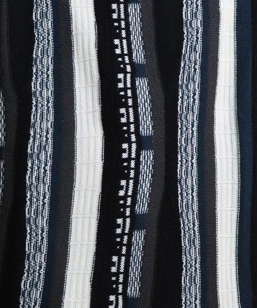 Confirm(コンファーム)の「ヴィンテージ / アーガイル / 切り替えデザイン ビッグシルエット 柄ニットT【Confirm】(ニット/セーター・メンズ・ブラック/グリーン/ワイン/ブラック系その他/グレイッシュベージュ/ダークブルー/ライトグレー/ブラック系その他2/ダークグリーン・M/L)」の21枚目の写真