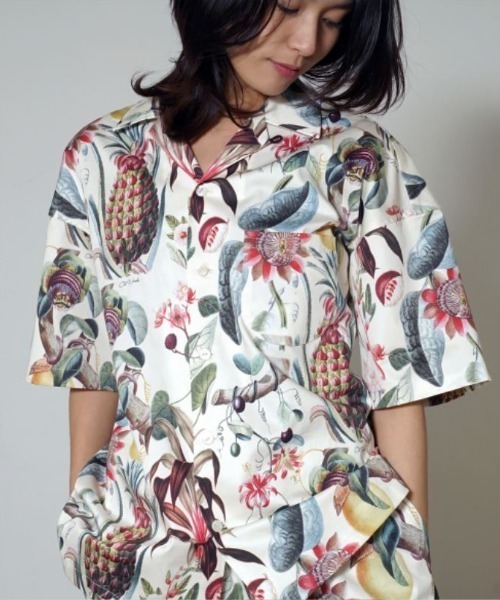 OVER THE TWELVE(オーバーザトゥウェルブ)の「OTT WORKS/オーティーティーワークス/OLD PLANS SHIRTS(シャツ/ブラウス・メンズ・カーキ/アイボリー・MEDIUM/LARGE)」の1枚目の写真