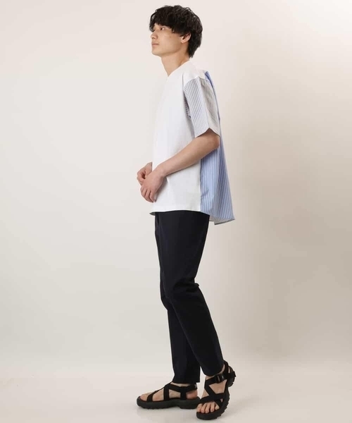 a.v.v（アーヴェヴェ）の「バックシャン切り替えカットソー（Tシャツ/カットソー・メンズ・ブラック/ホワイト・46/48/50）」の13枚目の写真